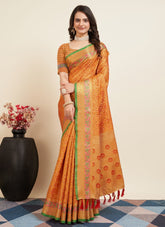 Blooming Looking Saree in Yellow